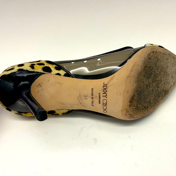 Jimmy Choo Leopard Print Heels - Picture 2 of 9